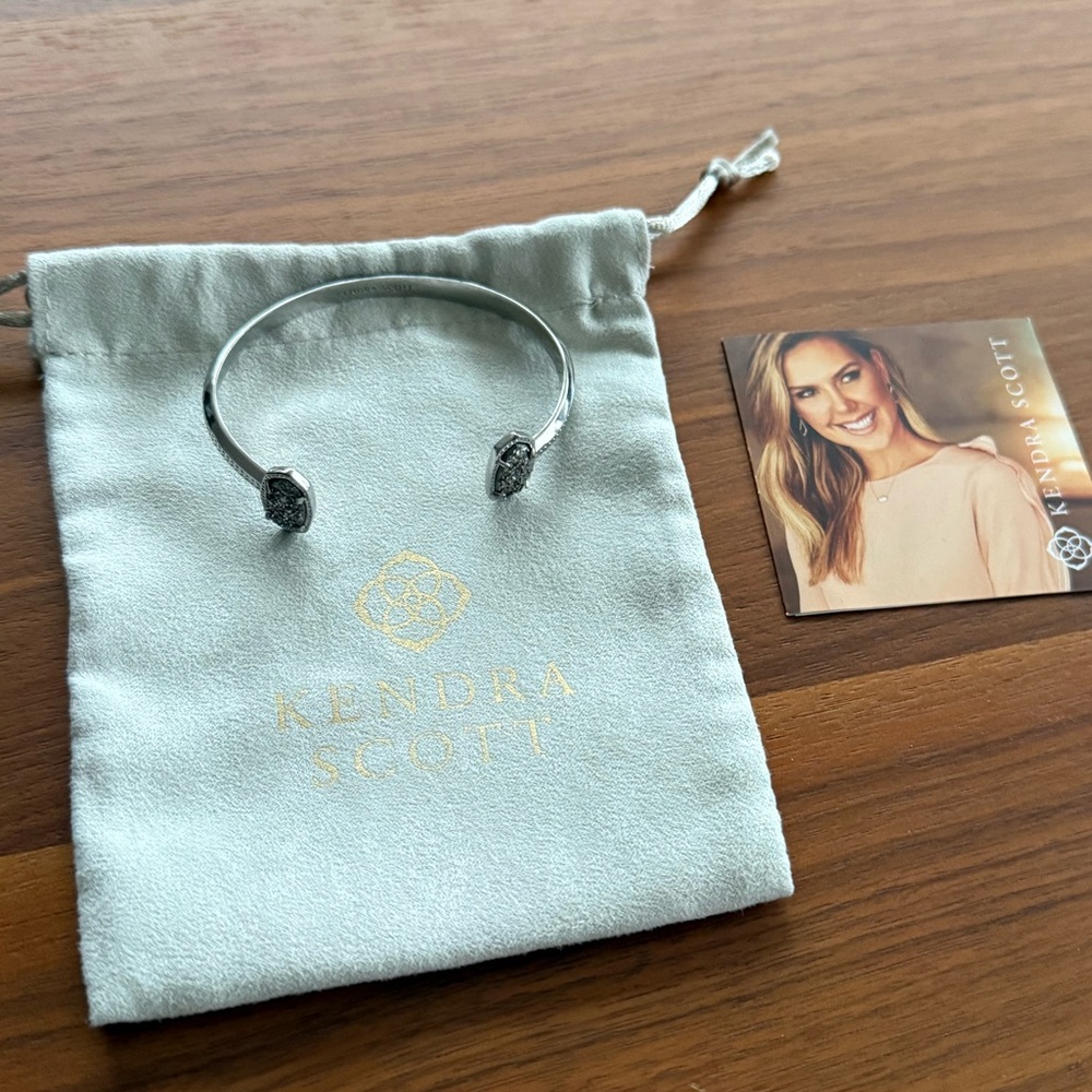 Kendra Scott Silver Drusy Elton Bracelet